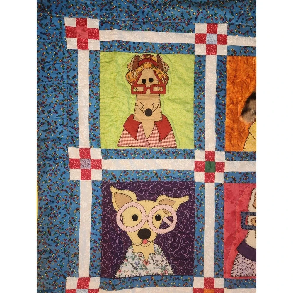 Amy Bradley Dazzling Dogs Pattern Handmade Quilt Appliqué Design~69